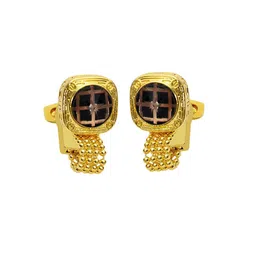 Curren Set Of 2 Checked Cufflink image 3
