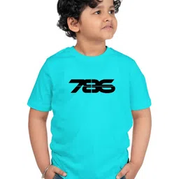Chombooka Kids Typography Printed Applique T-shirt-45
