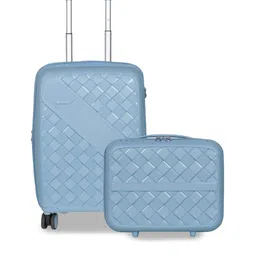 Polo Class Textured Hard Sided Cabin Trolley Bag With Vanity-51