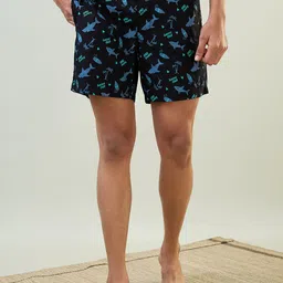 SleepZ by Raymond Men Floral Printed Shorts-image-57
