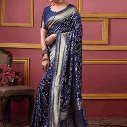 KALINI Woven Design Zari Pure Silk Kanjeevaram Saree-image-76