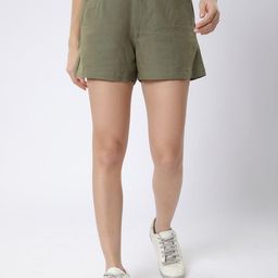 R&B Women Mid Rise Relexed Fit Shorts-picture-25