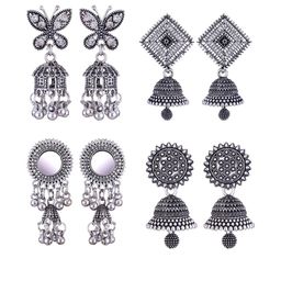 Sangria Alloy Silver-Plated Earrings-image-52
