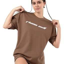 RHINO CULT Women Printed Raw Edge T-shirt-image-75