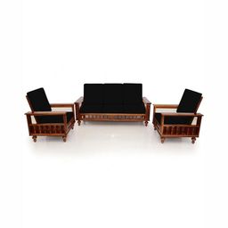 Lazi Black Polyester Sofa Cover-image-40
