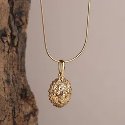 AKSHAT SAPPHIRE Kids 925 Sterling Silver Gold-Plated God Narsimha Temple Pendant-picture-20