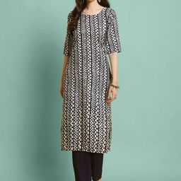 Ethnic basket Women Multicoloured Poly Crepe Kurta Sets-picture-40