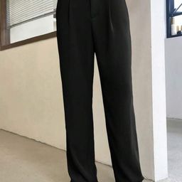 Next One Men Smart Loose Fit Easy Wash Pleated Trousers-picture-25