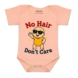 Arvesa Kids-Unisex Peach Cotton Rompers-picture-22