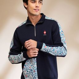 Being Human Men Floral Printed High Neck Cotton Pullover Sweatshirt-picture-46