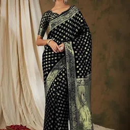 HERE&NOW Woven Design Zari Kanjeevaram Saree-picture-12