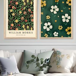 Kotart Green & White 2 Pieces Wooden Floral and Botanical Wall Arts-picture-34
