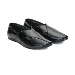 STEPHORN Men Ethnic Black Shoes-picture-46
