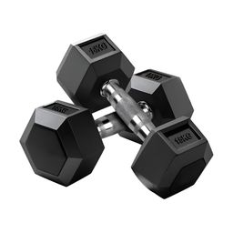 ADRENEX Set Of 2 Hexagon Fixed Weight Dumbbell - 15 kg Each-21