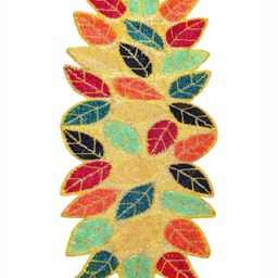 Good Vibes Red & Blue Beaded Table Runner image 5