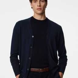 Marks & Spencer Men Woollen Winter Cardigan-image-77