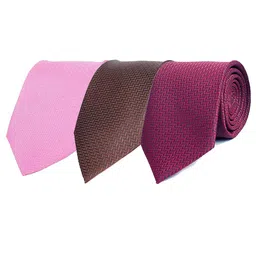 CALIXTO Pack of 3 Men Woven Design Broad Tie-picture-25