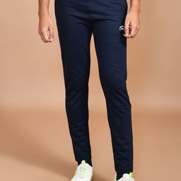 SKYKNIT Men Slim-Fit Cotton Track Pants-image-48