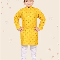 Kidotsav Boys Printed Regular Kurta with Pyjamas-38