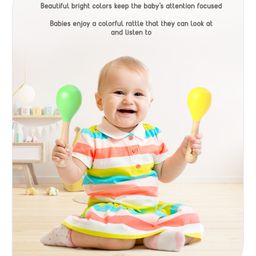 Babyhug Maracas Wooden Rattle Toy Set of 2 image 5