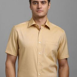 Louis Philippe Men Classic Regular Fit Spread Collar Solid Cotton Formal Shirt-picture-39
