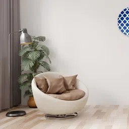 THE QUIRKY HOME White & Blue Geometric Printed Ceramic Premium Decorative Wall Decor-image-90