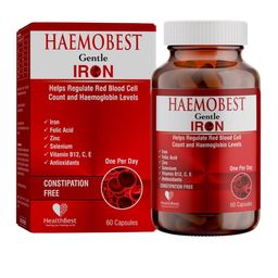 HealthBest Set Of 2 Haemobest Gentle Iron Supplement - 60 Capsules-image-42