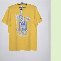 ADIDAS Men Graphic Printed Pure Cotton Regular Fit T-shirt-image-98