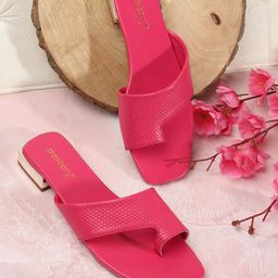 DressBerry Women Textured One Toe Flats-35