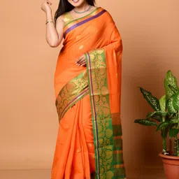 HOUSE OF ARLI Woven Design Zari Saree-picture-41