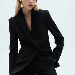 MANGO Single-Breasted Formal Blazer-10