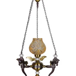 Fos Lighting Brown & Black Textured Aluminium Ceiling Lamp-image-72