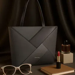 CARRIALL PU Structured Tote Bag with Tasselled-image-39