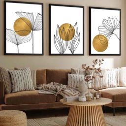 art street Multicolour Synthetic Wood (Set of 3) Art Panels-picture-39