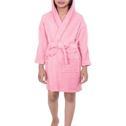 COMFORTLOOMS Kids Heavy hooded pink Bathrobe.-image-27