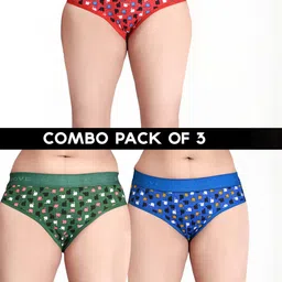 FiveFlag Mid-Rise Cotton Blend Briefs-image-43