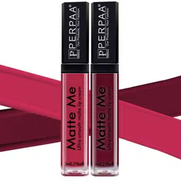 PERPAA Set Of 2 Matte Me One Stroke Ultra Smooth Matte Lipstick 5ml Each - Shade 108 & 119-31