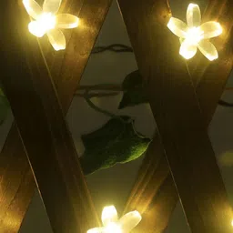 ENORMITY Yellow & White Flower Shaped LED String Lights image 5