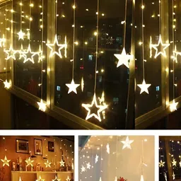 SPARK WORLD Yellow Star-Shaped String Lights image 2