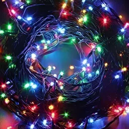 SPARK WORLD Blue & Red Rice Shaped String Lights image 5
