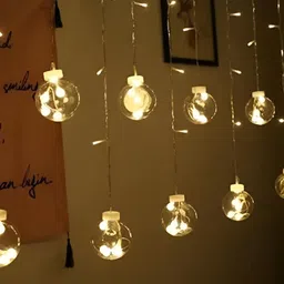 SPARK WORLD Yellow Ball Shape String Lights image 4