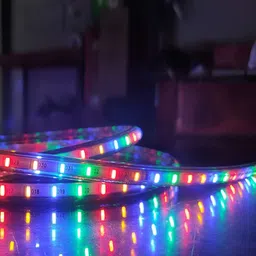 SPARK WORLD Blue Rice-Shaped String Lights image 3