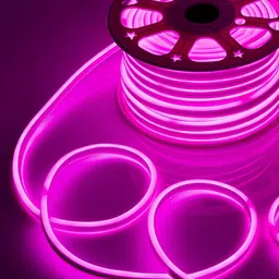 ENORMITY Pink & White Rice Shape String Lights image 5
