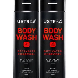Ustraa Men Set Of 2 Body Wash-Activated Charcoal 500ml-32