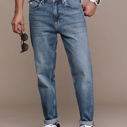 Calvin Klein Jeans Men Pure Cotton Regular Tapered Fit Jeans-picture-8