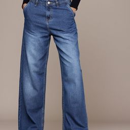 The Roadster Life Co. Women Pure Cotton Comfort 90's Baggy Fit Low-Rise Light Fade Jeans-image-64