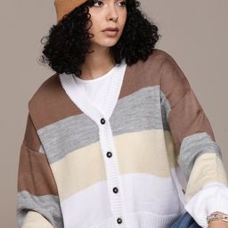The Roadster Lifestyle Co. Colourblocked Cardigan-picture-38