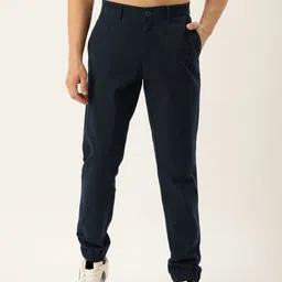 Harvard Men Classic Solid Mid-Rise Slim Fit Joggers-image-2
