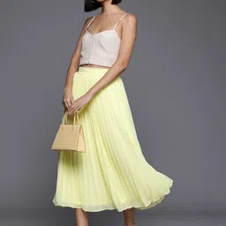 DOROTHY PERKINS Accordion Pleats Chiffon Midi A-Line Skirt-image-88