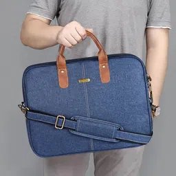 LOREM Men Textured Laptop Bag-picture-29